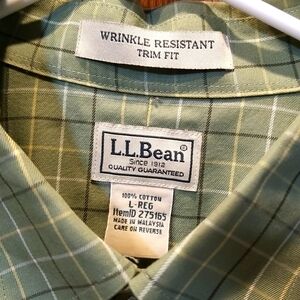 Mens LL Bean button down shirt